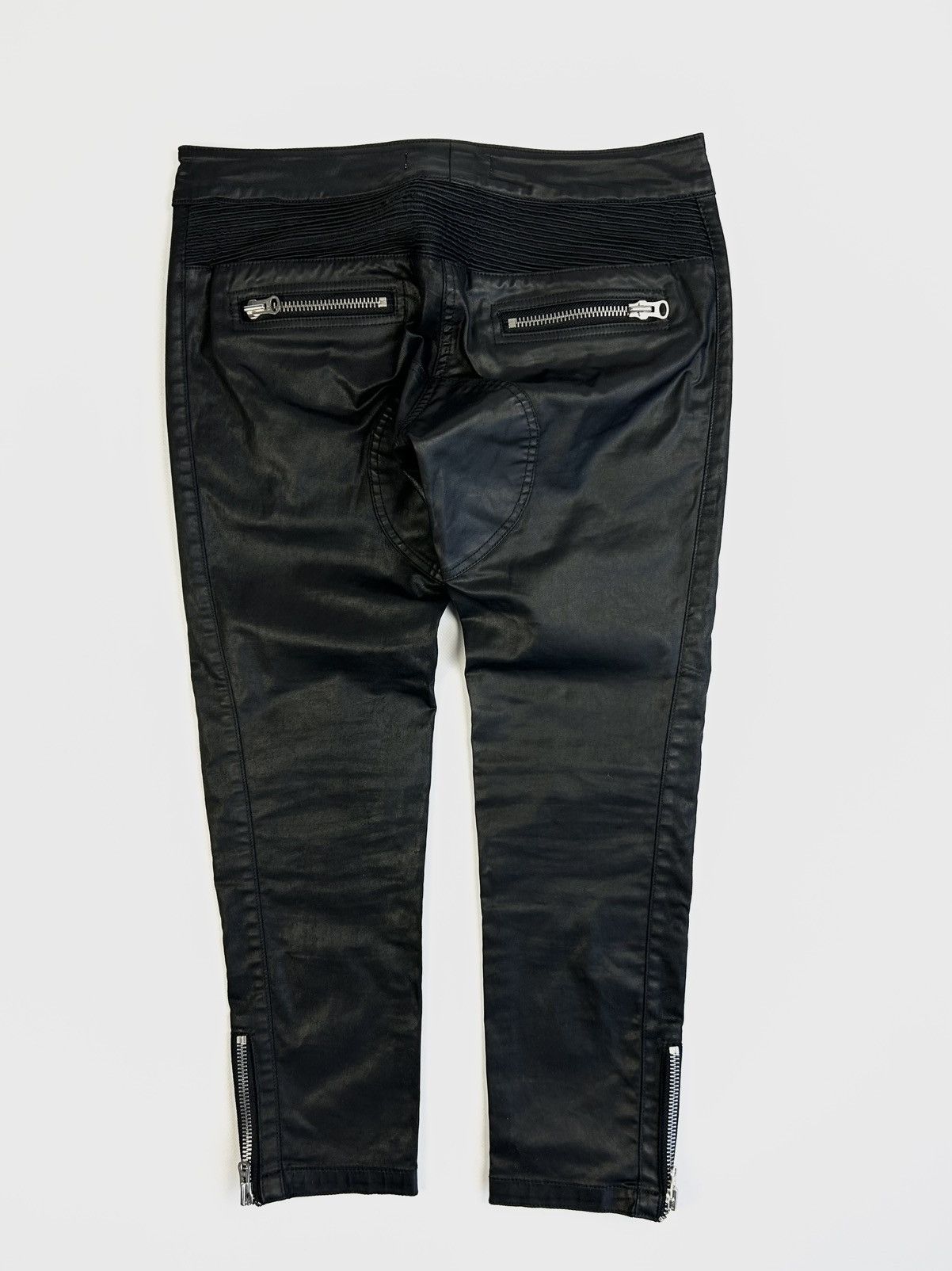 H&M × Isabel Marant rare Isabel Marant x H&M Waxed Moto Jeans Y2K Pants Size 28" / US 6 / IT 42 - 3 Thumbnail