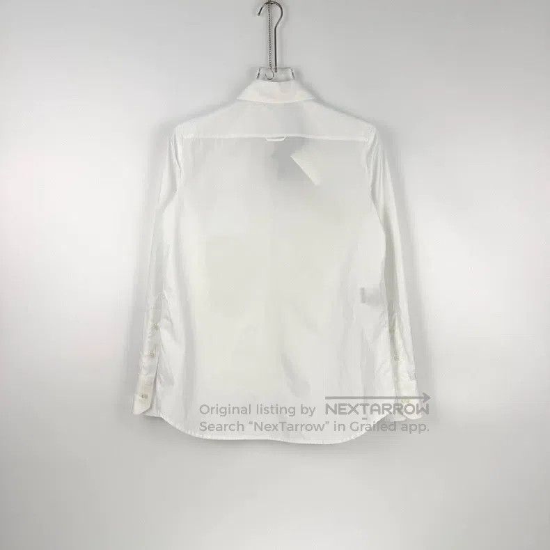 Prada Prada White classic logo bow shirt Size XS / US 0-2 / IT 36-38 - 4 Thumbnail
