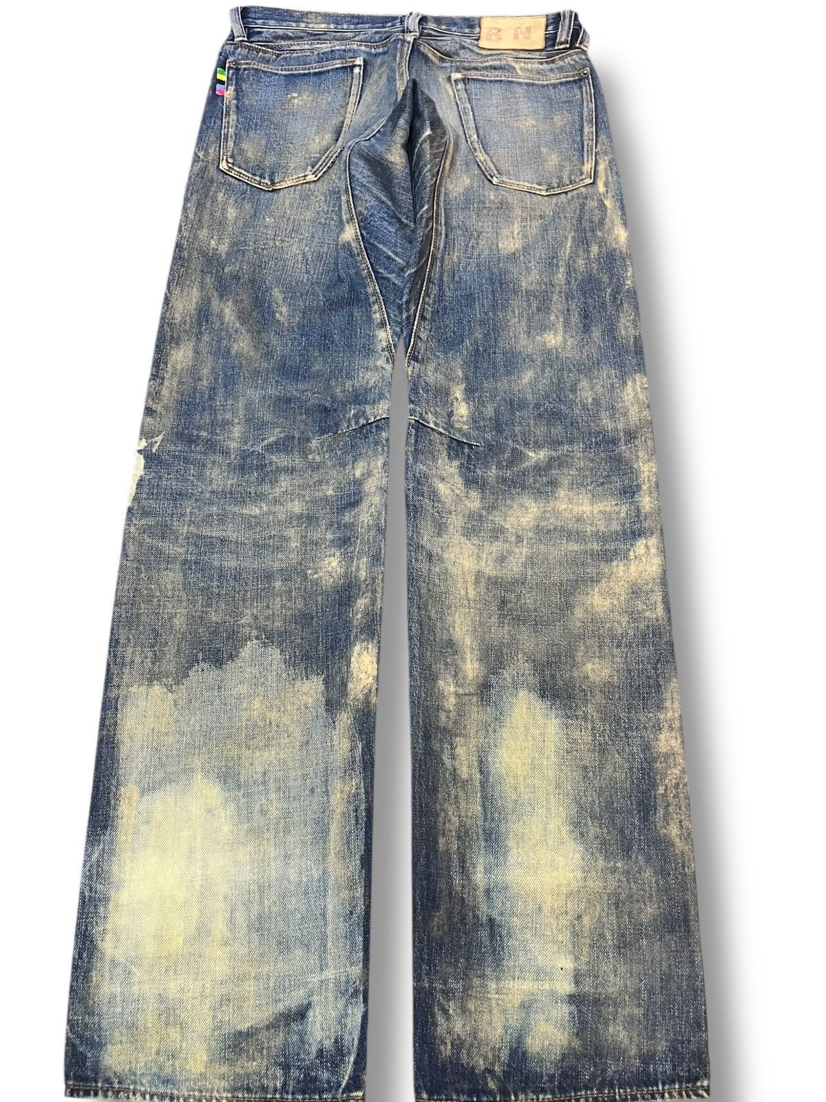 Paul Smith Vintage R.Newbold Selvedge Mudwash Distressed Denim Size US 31 - 7 Thumbnail