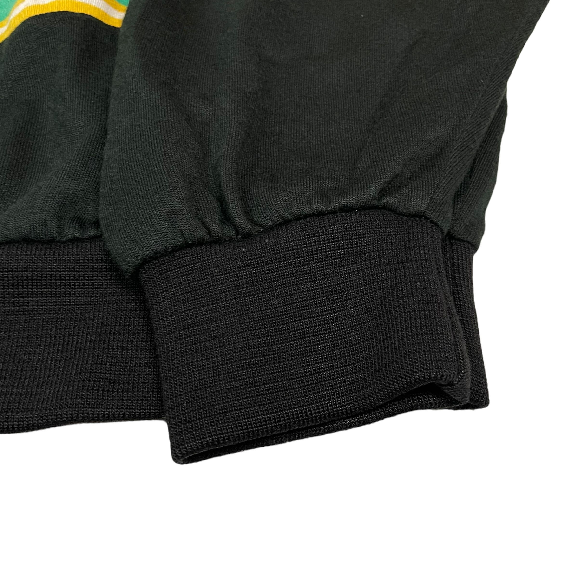 Adidas Men's Green Black Crew Neck Pullover Sweatshirt