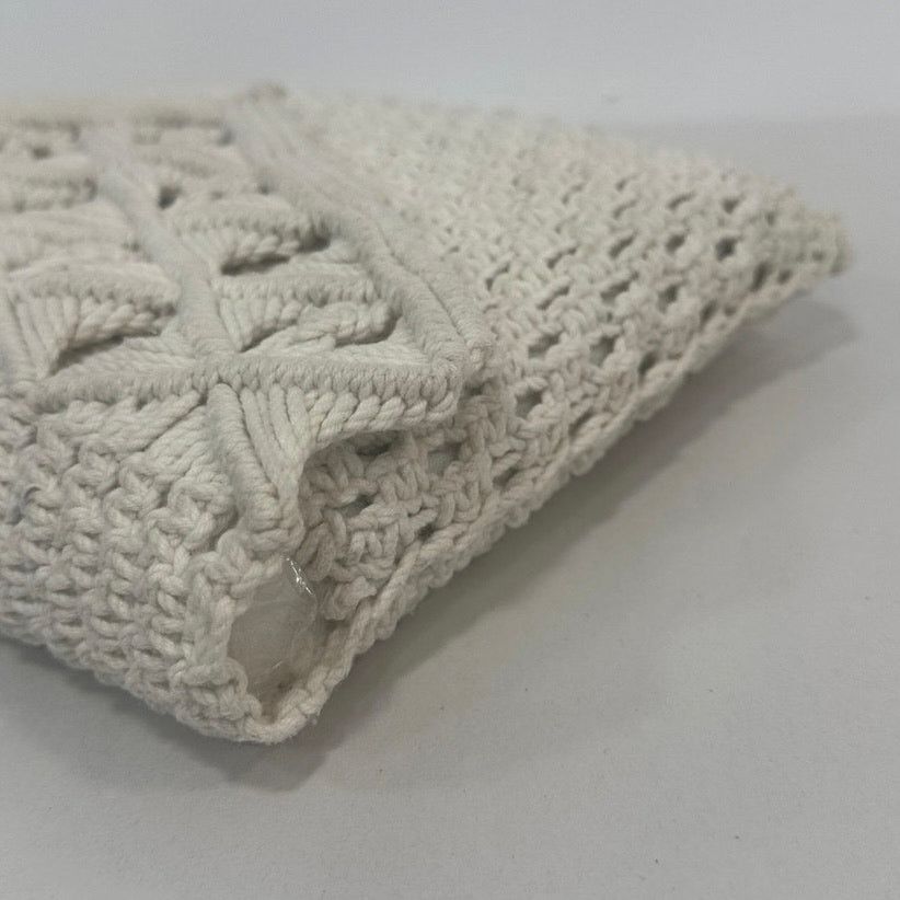 Other Vintage Mister Ernest Macrame Crochet Clutch Cream Boho Bag Size ONE SIZE - 5 Thumbnail