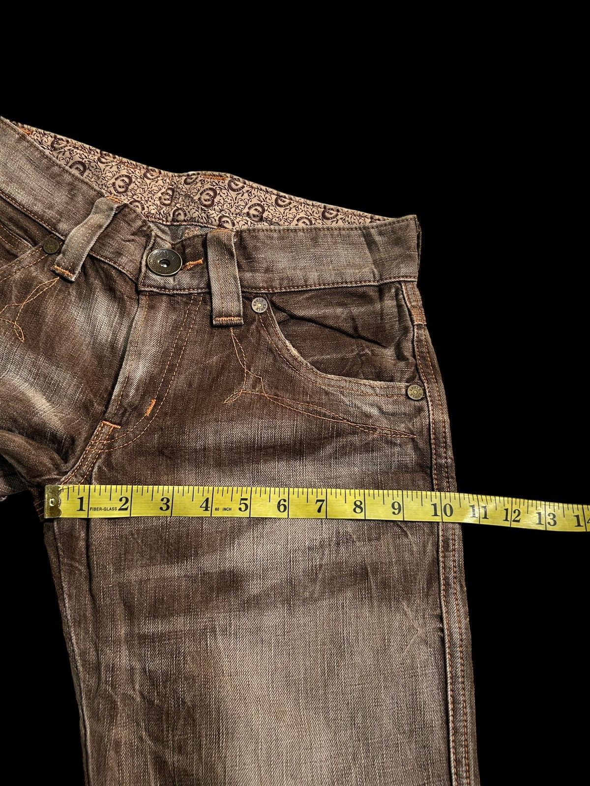 Edwin × Japanese Brand × Who Decides War VINTAGE EDWIN503 RUSTY FADED MUD WASH DENIM JEANS RARE Size US 28 / EU 44 - 14 Thumbnail