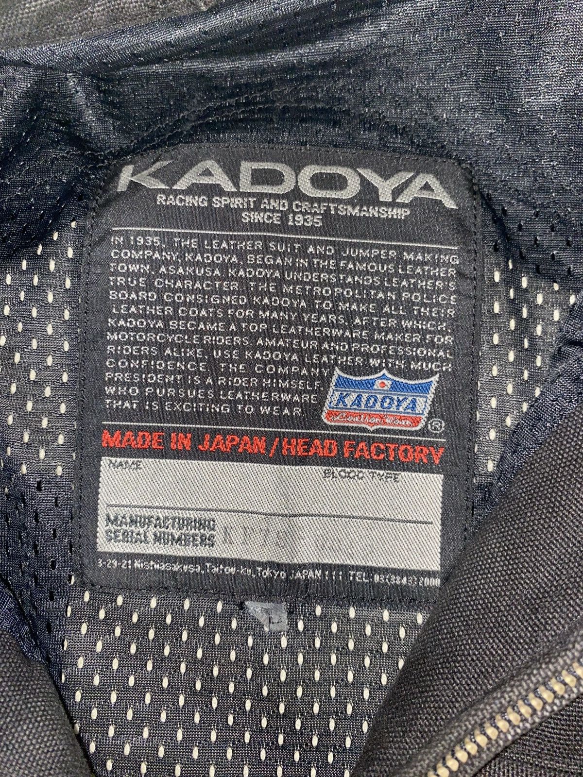 Kadoya 90s Vintage Kadoya Motorcycle Padded Jacket Size US M / EU 48-50 / 2 - 10 Thumbnail