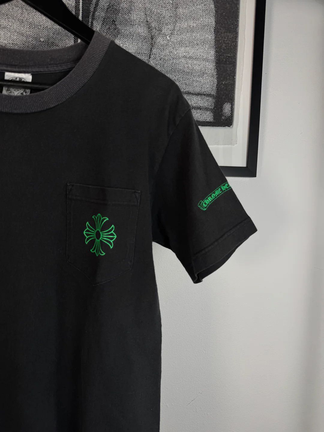 Chrome Hearts 🚭 RARE 🚭 VINTAGE 90s JAPAN EMERALD FLEUR CROSS SHIRT Size US M / EU 48-50 / 2 - 5 Thumbnail