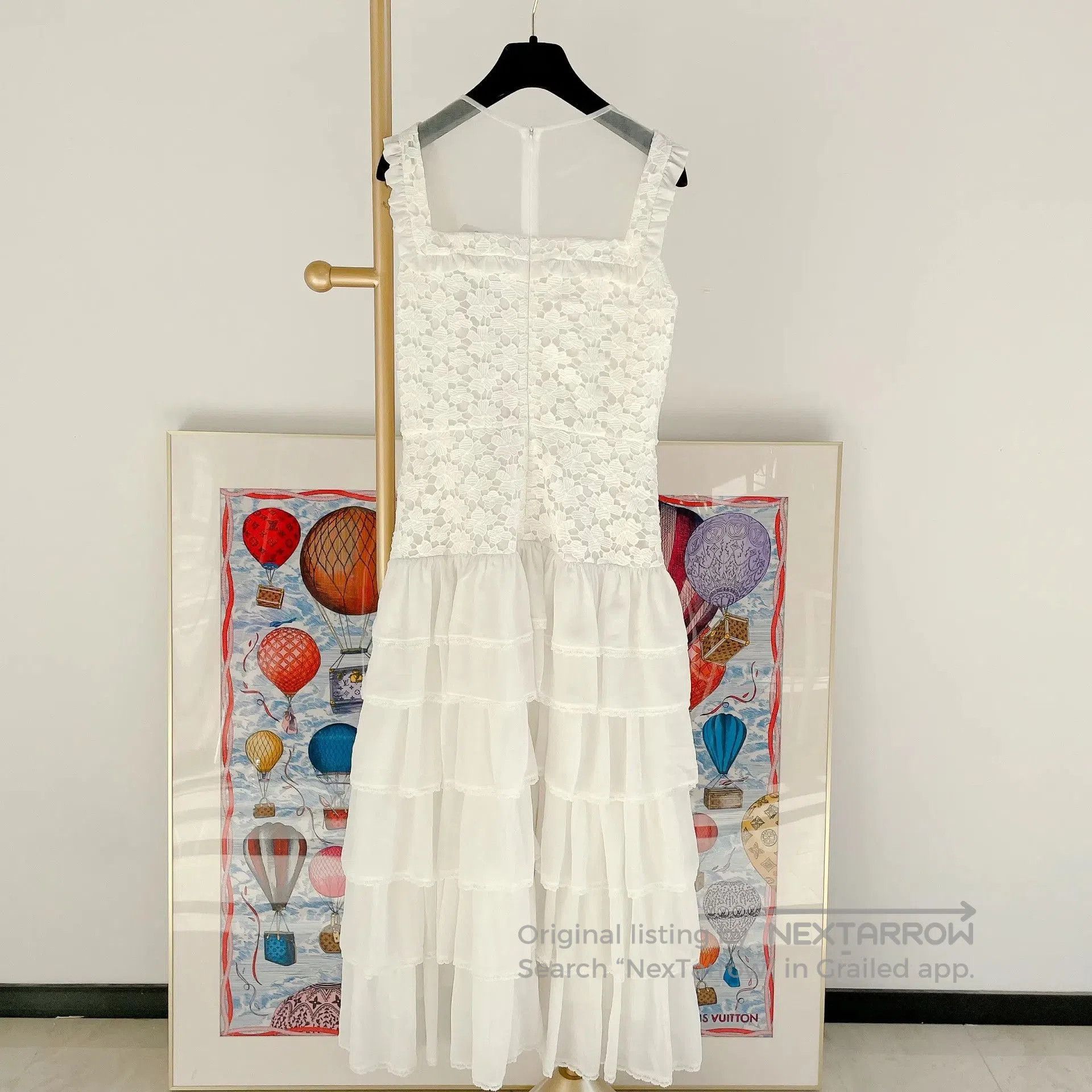 Other Bora Aksu White Lace Tulle Cake Dress. Size S / US 4 / IT 40 - 2 Thumbnail
