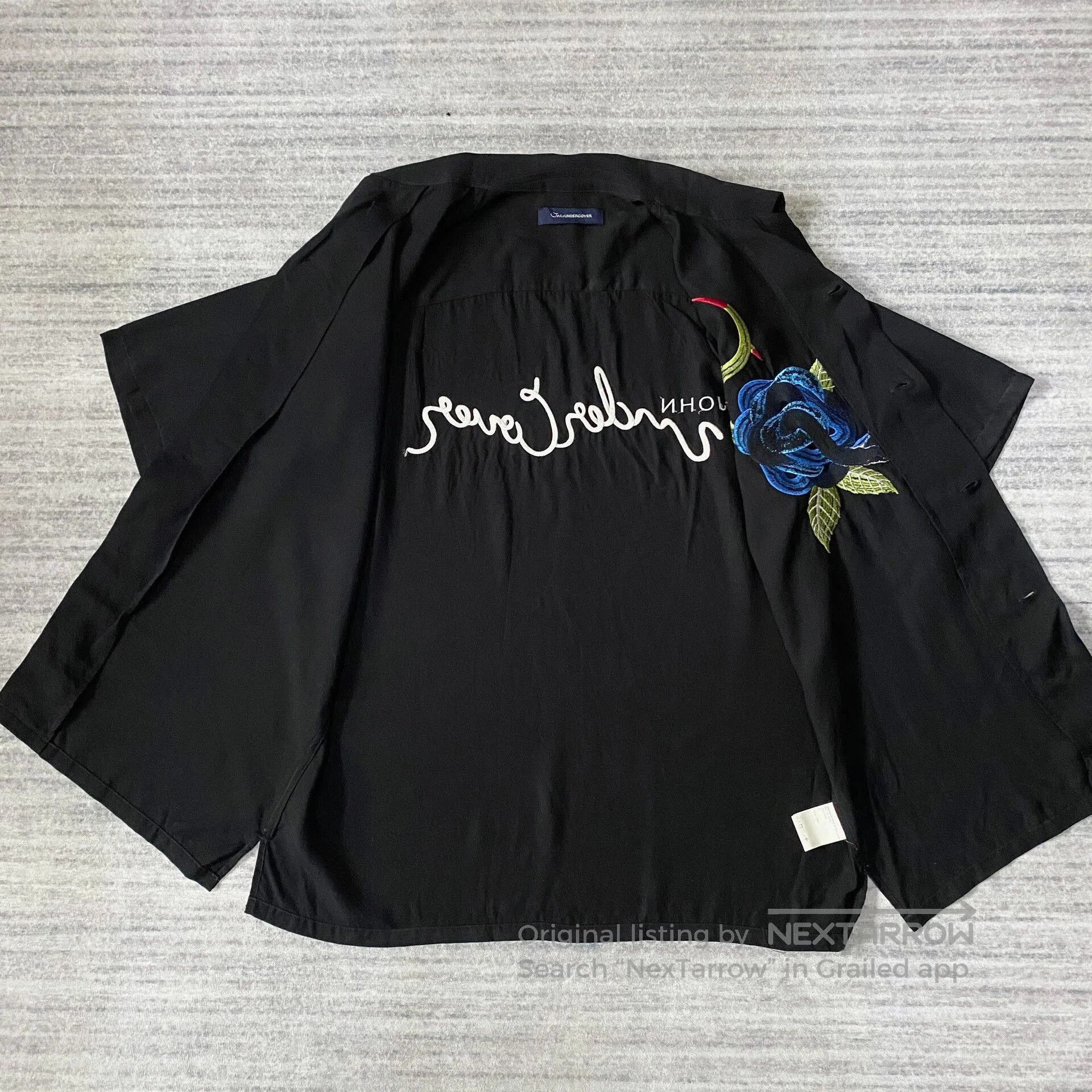Undercover rose embroidered short-sleeve hawaiian shirt. Size US S / EU 44-46 / 1 - 2 Thumbnail