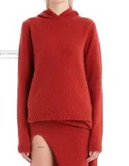 Rick Owens Rick Owens Red Cashmere Hoodie Size XS / US 0-2 / IT 36-38 - 6 Thumbnail
