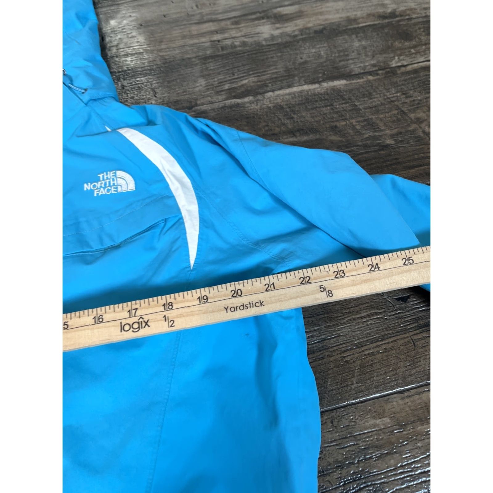 The North Face VINTAGE The North Face Hyvent Jacket Womens L Blue Waterproof Hooded Venting Rain Coat Outdoor Logo Size L / US 10 / IT 46 - 3 Thumbnail