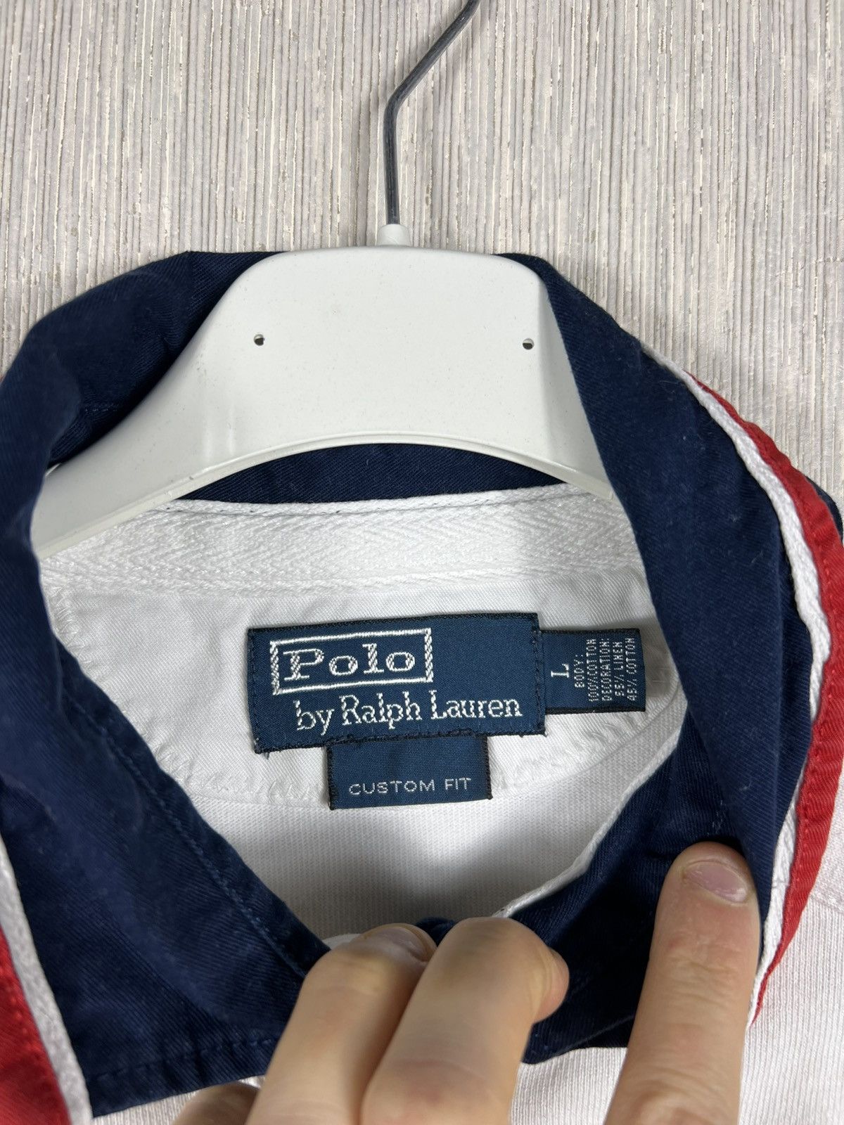 Polo Ralph Lauren Vintage 90s Polo by Ralph Lauren yachting polo long sleeve Size US L / EU 52-54 / 3 - 15 Thumbnail