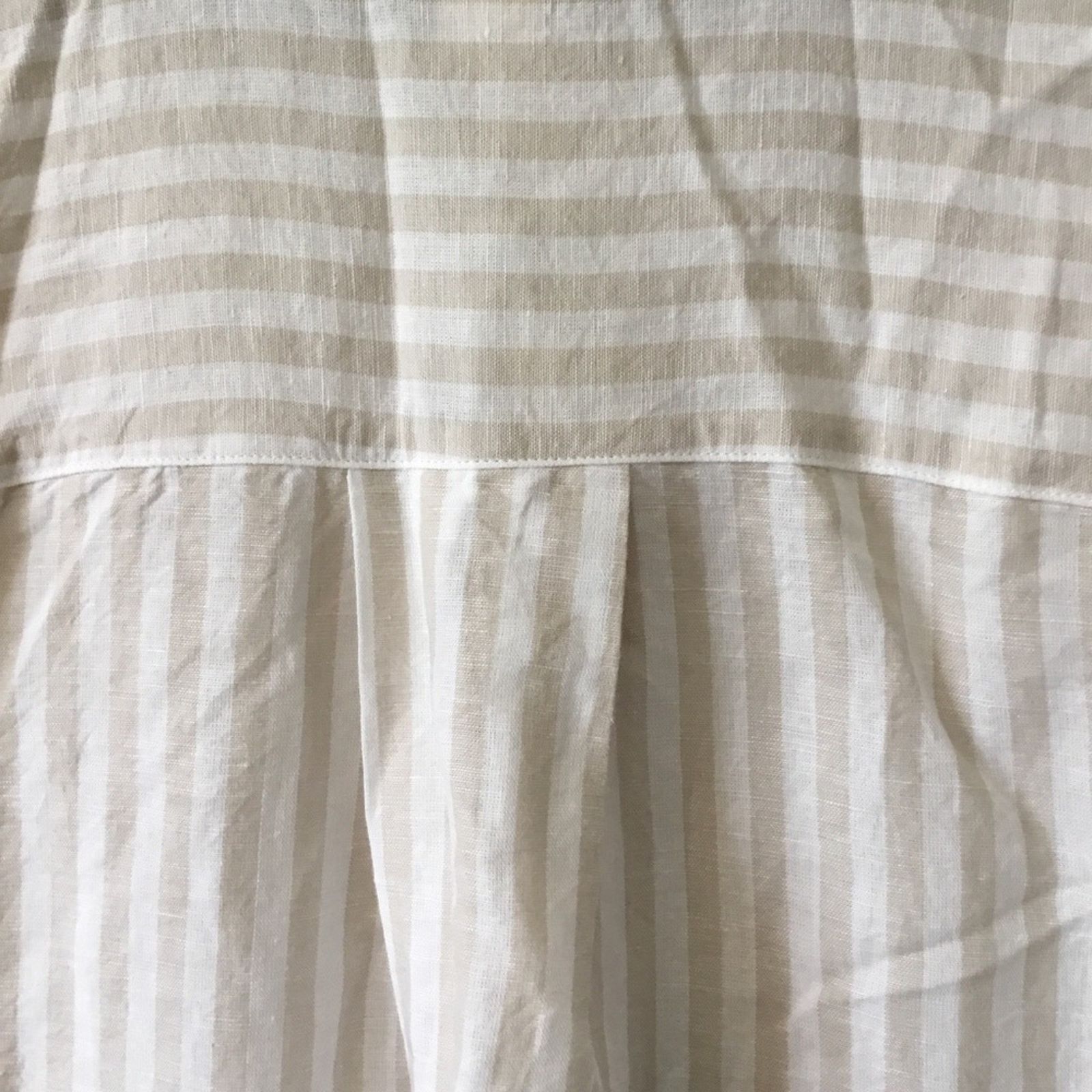Other UpWest Cream and White Striped Button Shirt Size M / US 6-8 / IT 42-44 - 10 Thumbnail