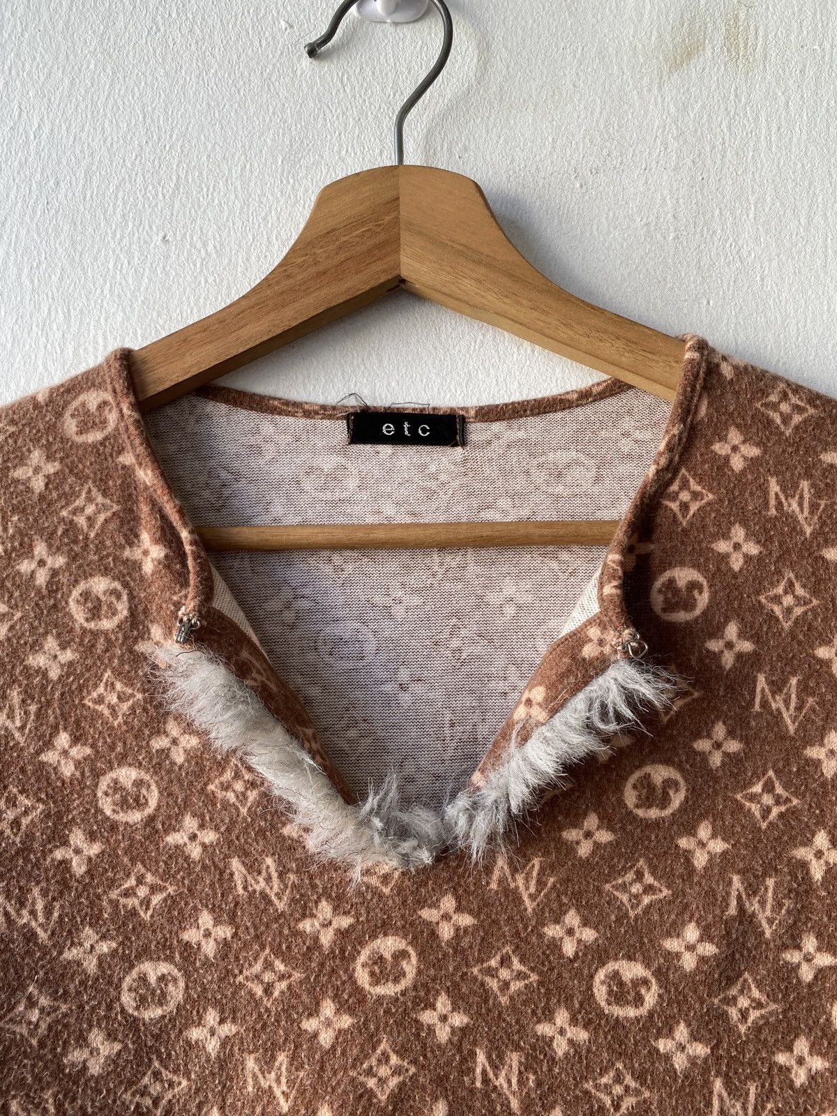 If Six Was Nine × Japanese Brand × Le Grande Bleu (L.G.B.) E.T.C Japan Rip Off Louis Vuitton Monogram Long Sleeve Shirt Size S / US 4 / IT 40 - 5 Thumbnail