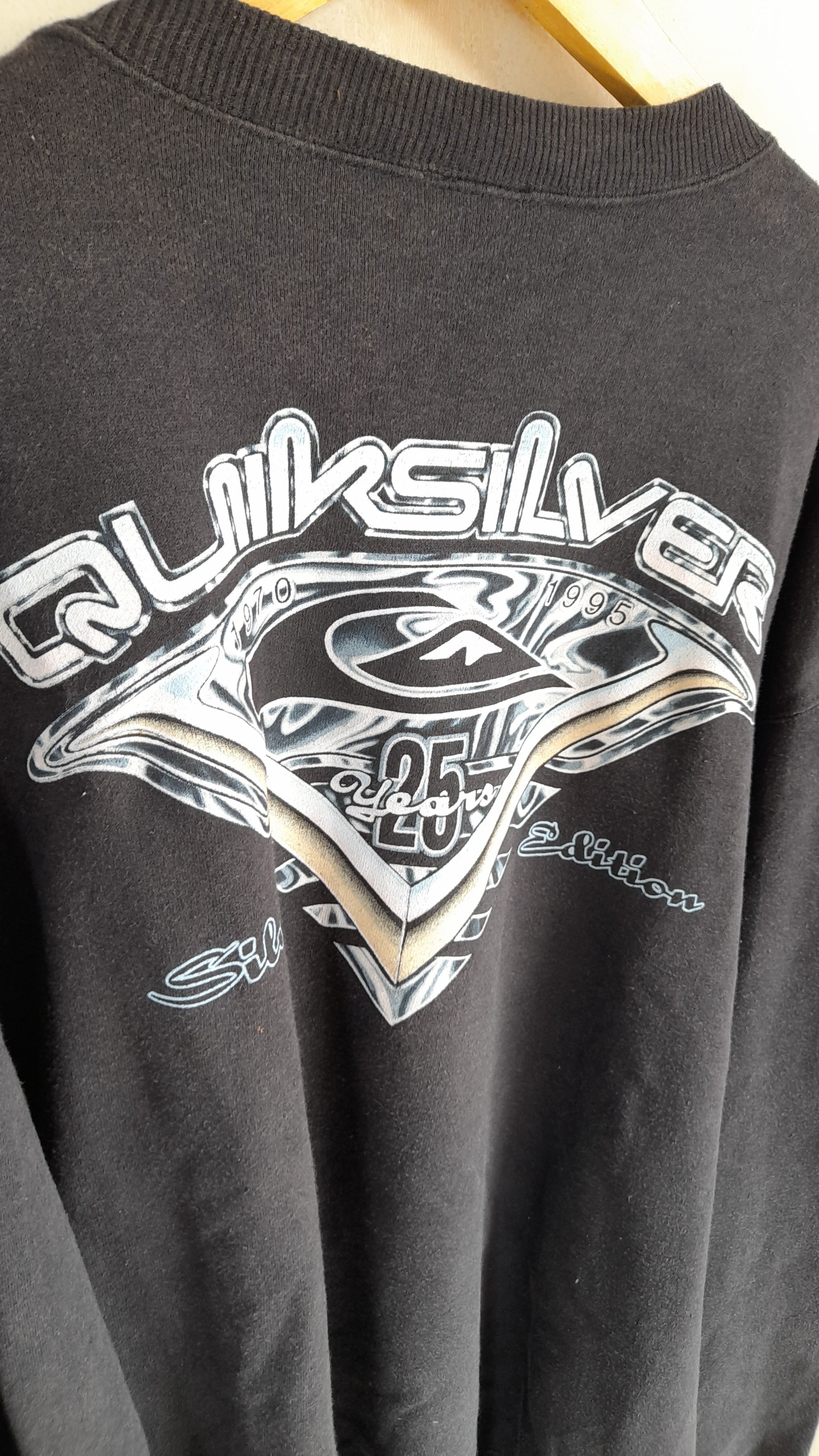 Quiksilver × Vintage Vintage Sweatshirt Quiksilver 25th Anniversary Edition Size US XL / EU 56 / 4 - 3 Thumbnail