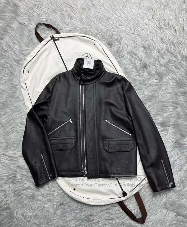 Hermes Hermes Poster Style Hunting Jacket 100% Reindeer Skin Size US M / EU 48-50 / 2 - 1 Thumbnail
