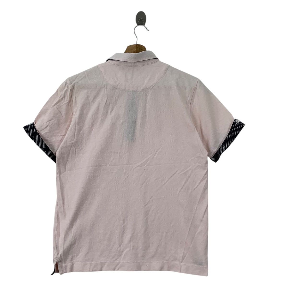 Beams Plus Vintage BEAMS PLUS HEART Polka Dot Tipped Polo Tee Size M / US 6-8 / IT 42-44 - 7 Thumbnail