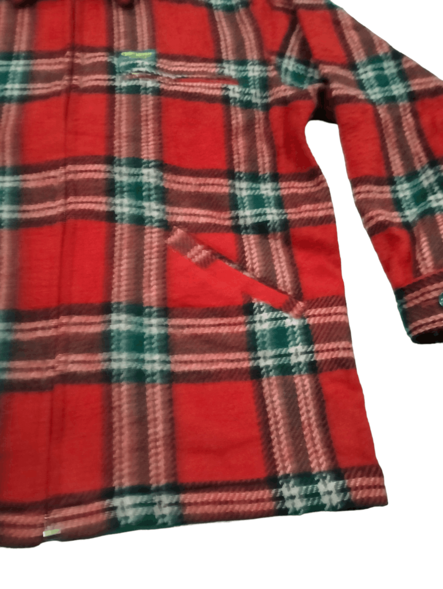 Oshkosh Oshkosh B Gosh Wool Red Tartan Zipper Jacket Size US L / EU 52-54 / 3 - 5 Thumbnail