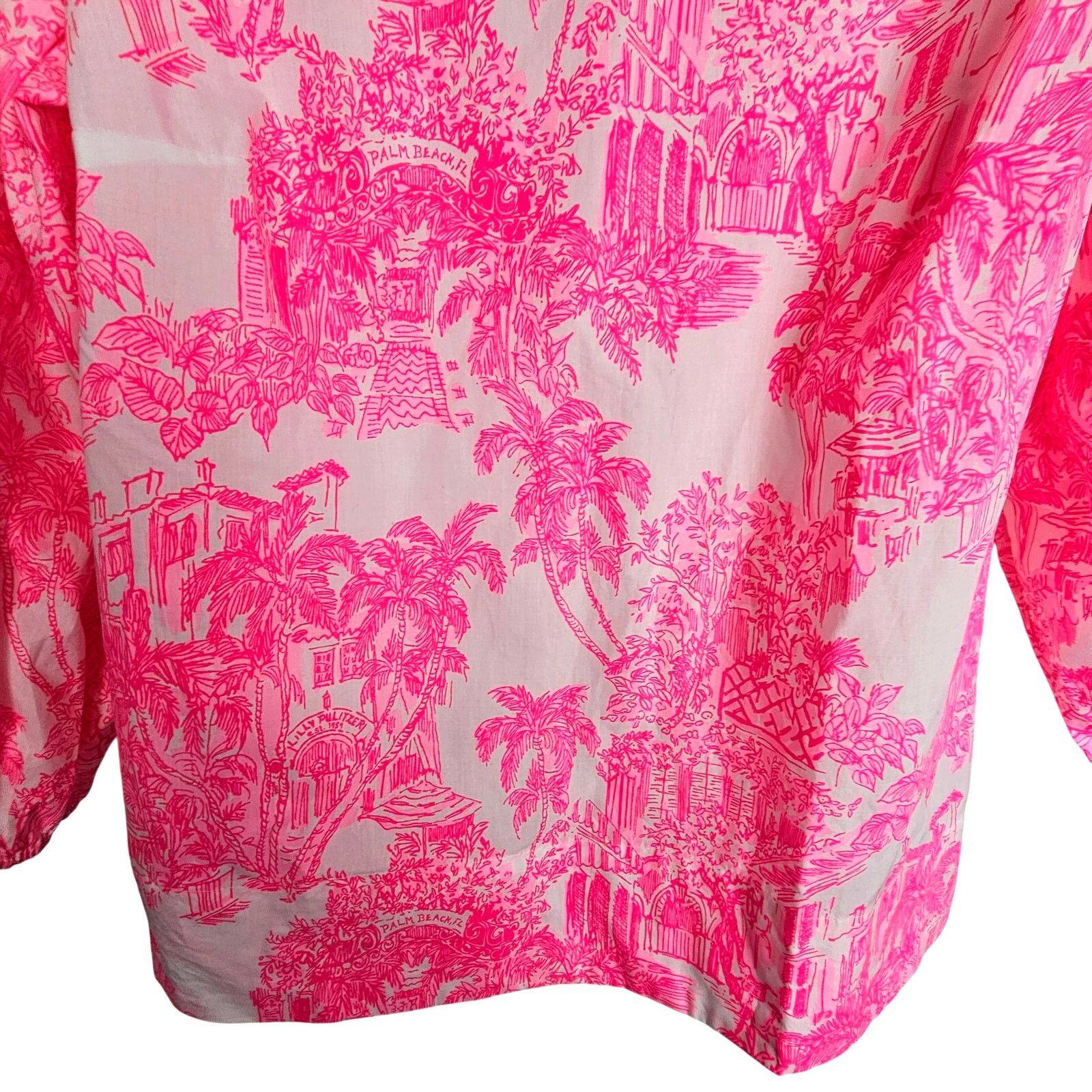 Lilly Pulitzer Lilly Pulitzer Barbara Top Palm Beach Anniversary Toile 6 Size M / US 6-8 / IT 42-44 - 4 Thumbnail