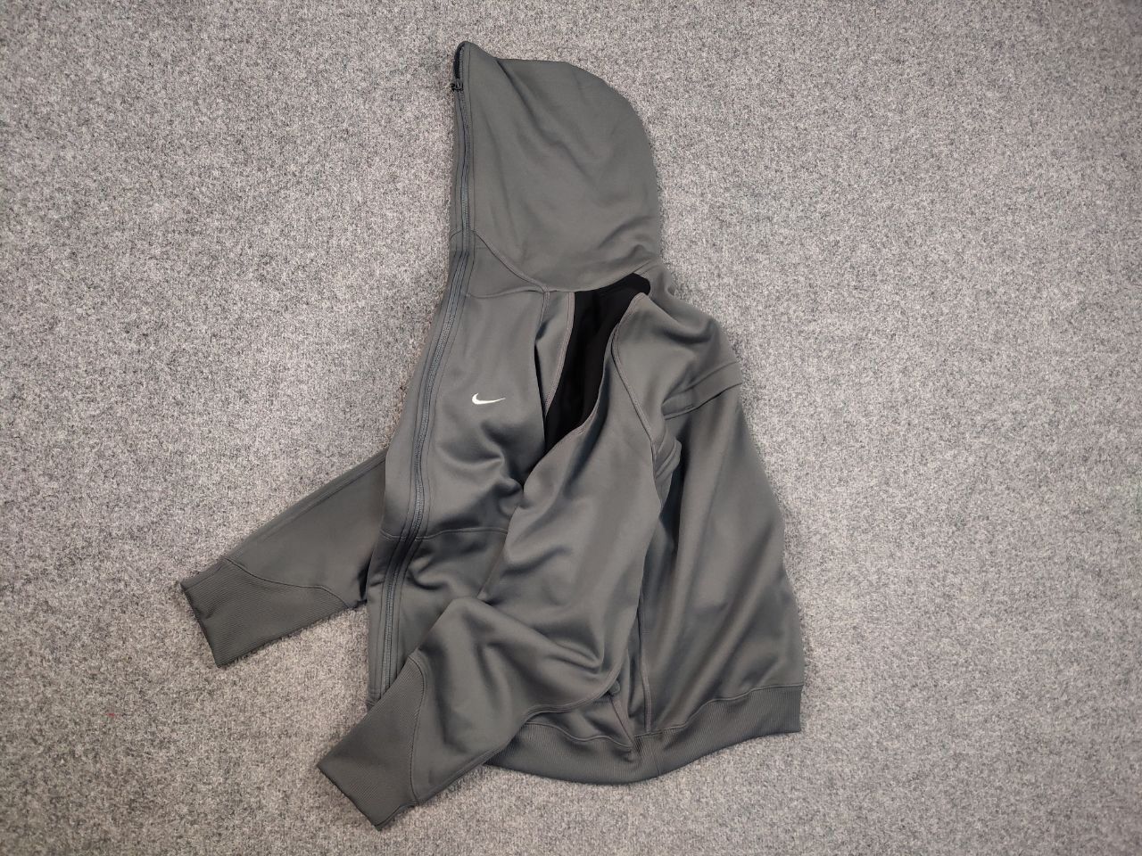 Nike Vintage Nike Swoosh Y2K Ninja Japan Full Zip Gray Hoodie Size US L / EU 52-54 / 3 - 13 Thumbnail