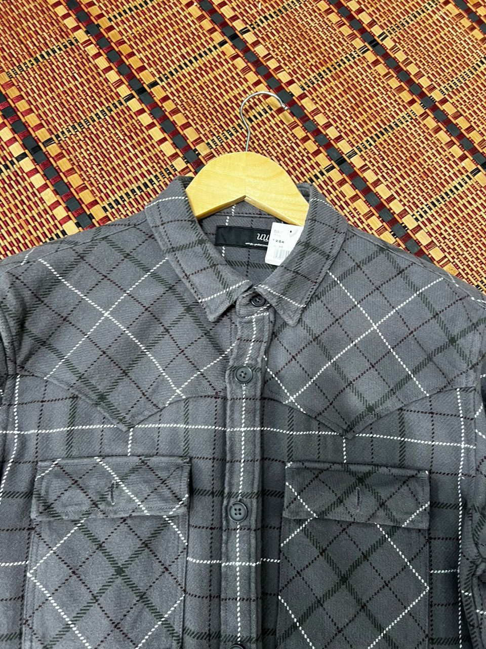 Undercover × Uniqlo Undercover Grey Plaid Flannel Size US L / EU 52-54 / 3 - 4 Thumbnail