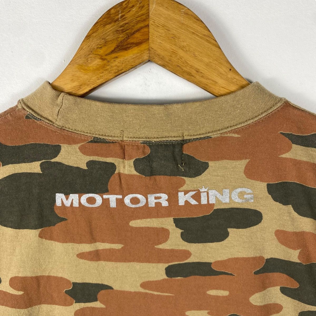 Michiko Koshino Vintage 80's MOTOR KING By Michiko Koshino Camouflage Tee Size US L / EU 52-54 / 3 - 6 Thumbnail