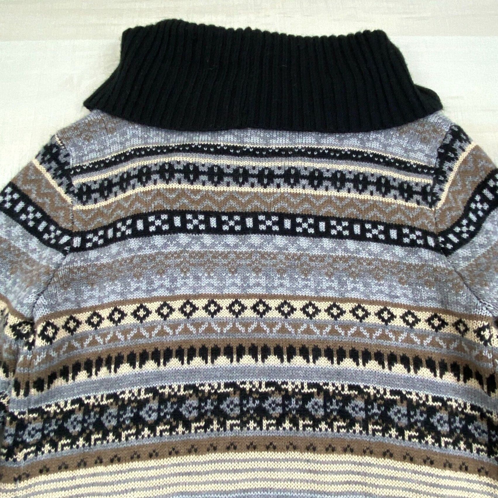 Vintage Allie & Rob Womens Cardigan Sweater Small Black Gray Open Waterfall Soft Loose Knit Style Regular Casual Comfort Men’s? Size S / US 4 / IT 40 - 8 Thumbnail