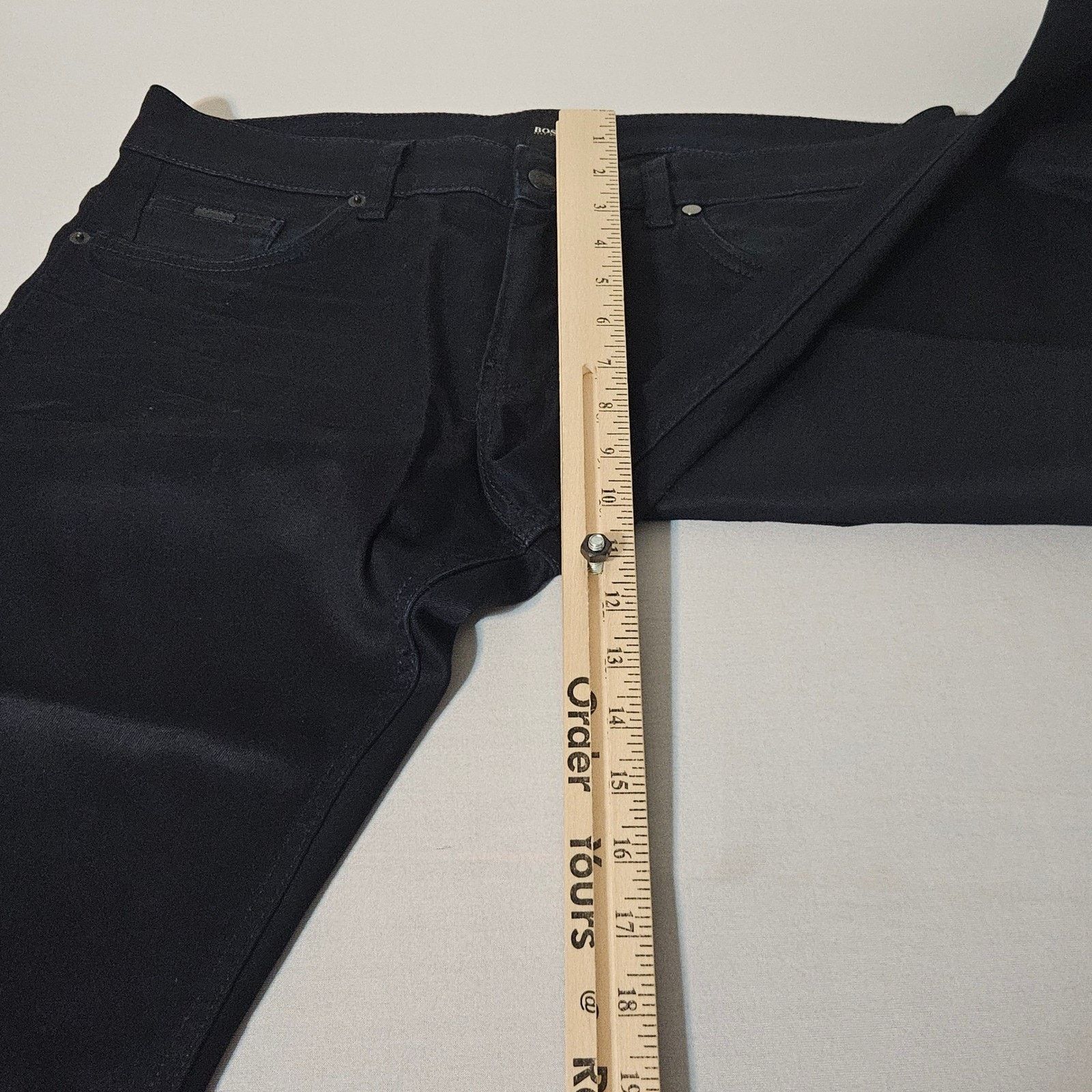Hugo Boss BOSS Hugo Boss Mens Dark Jeans Finest Italian Fabric 33x30 Size US 33 - 9 Thumbnail