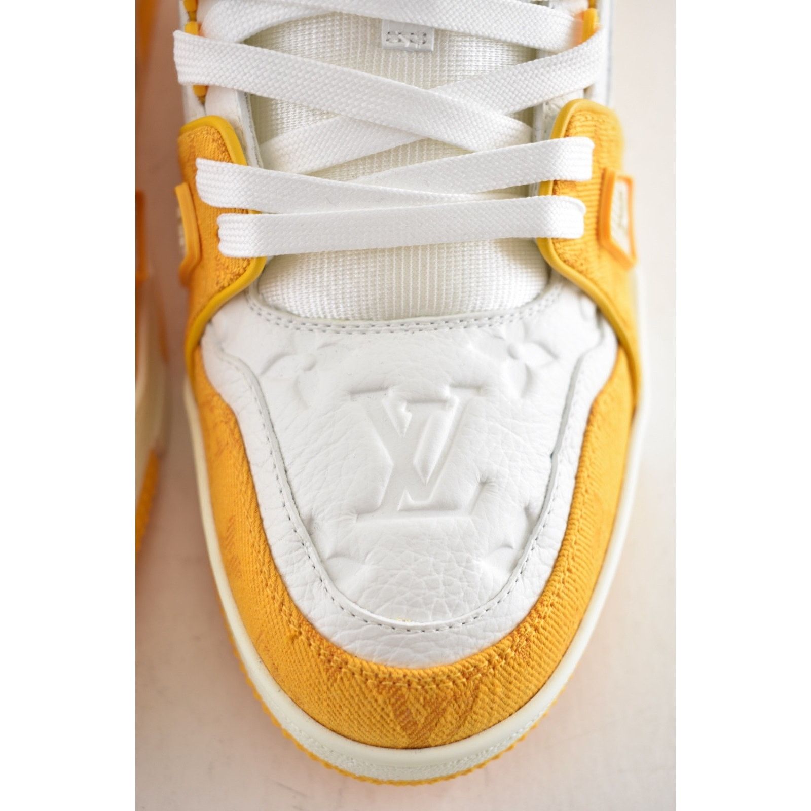 Louis Vuitton Louis Vuitton Yellow Denim White Empreinte Low Top Trainer Size US 9 / EU 42 - 10 Thumbnail