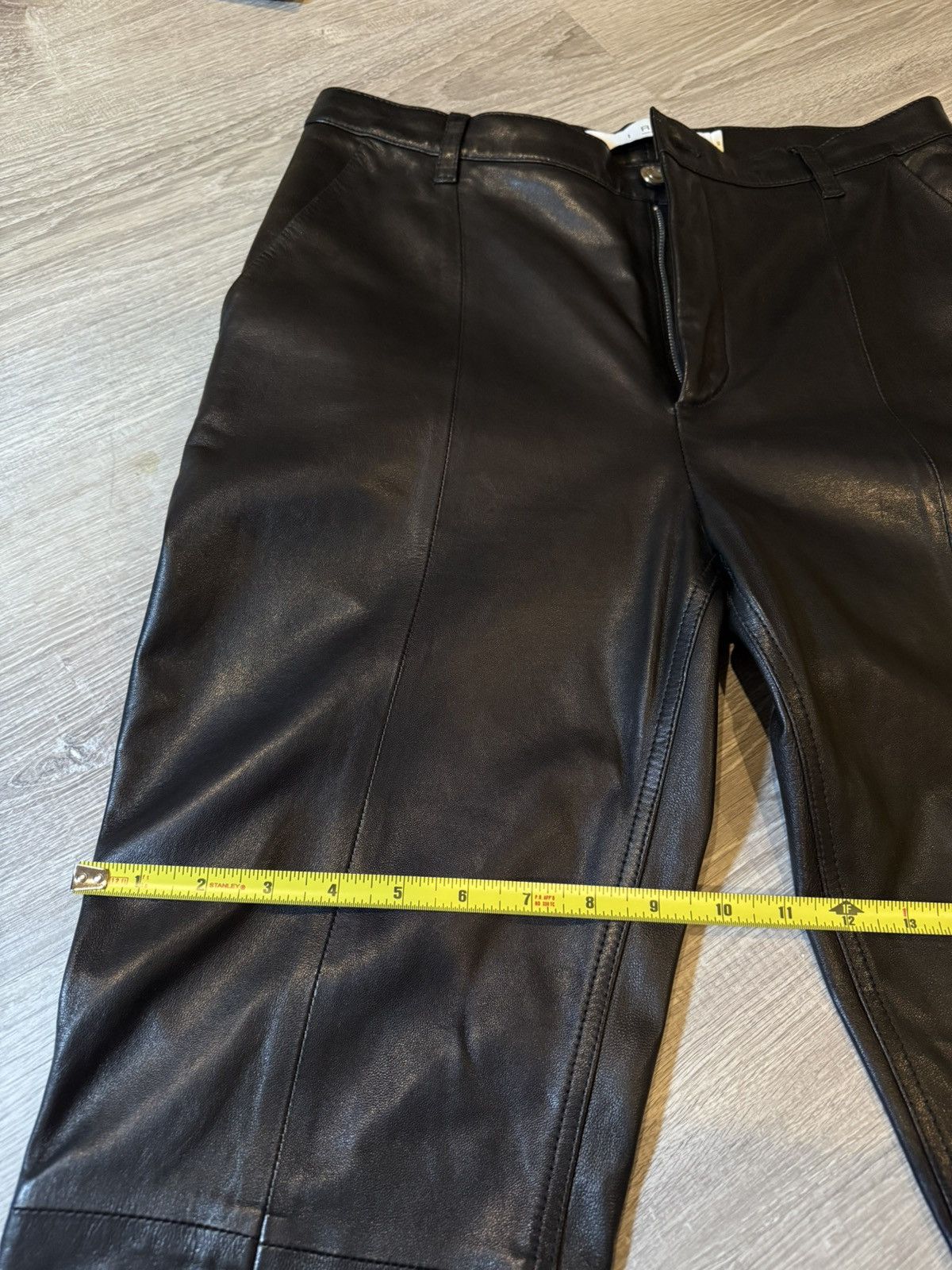 Iro IRO Paris Lamb Leather Boot Cut Pants Size US 30 / EU 46 - 15 Thumbnail