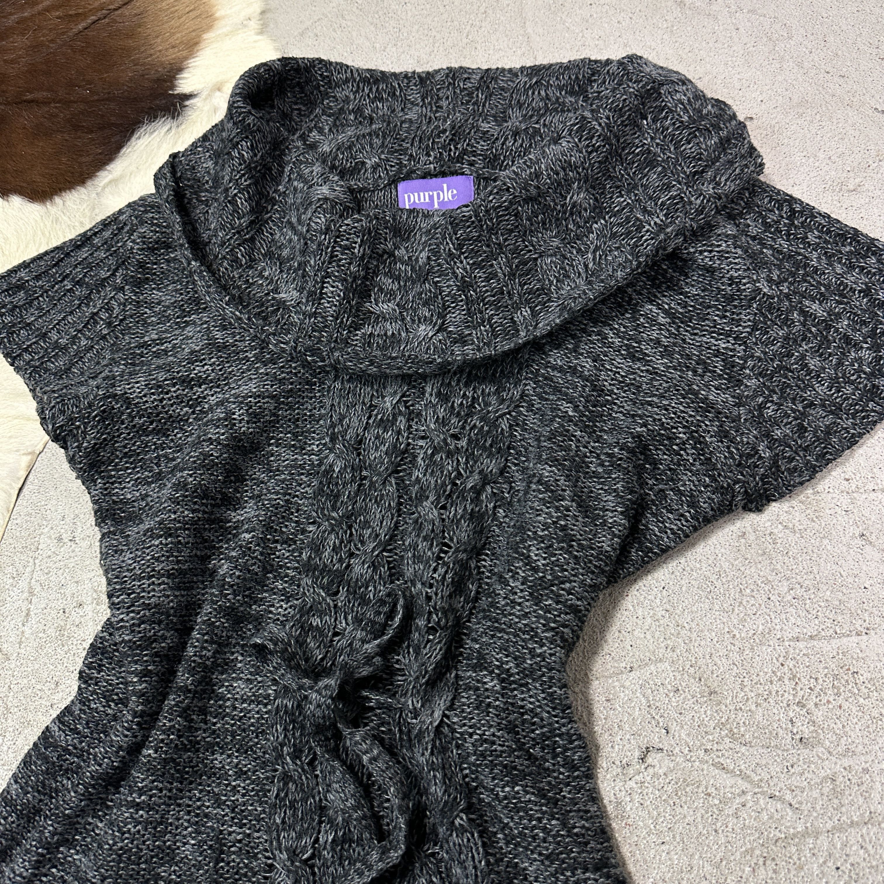 Vintage Vintage Avant Garde Grunge Knitted Dress Y2K Size L / US 10 / IT 46 - 3 Thumbnail