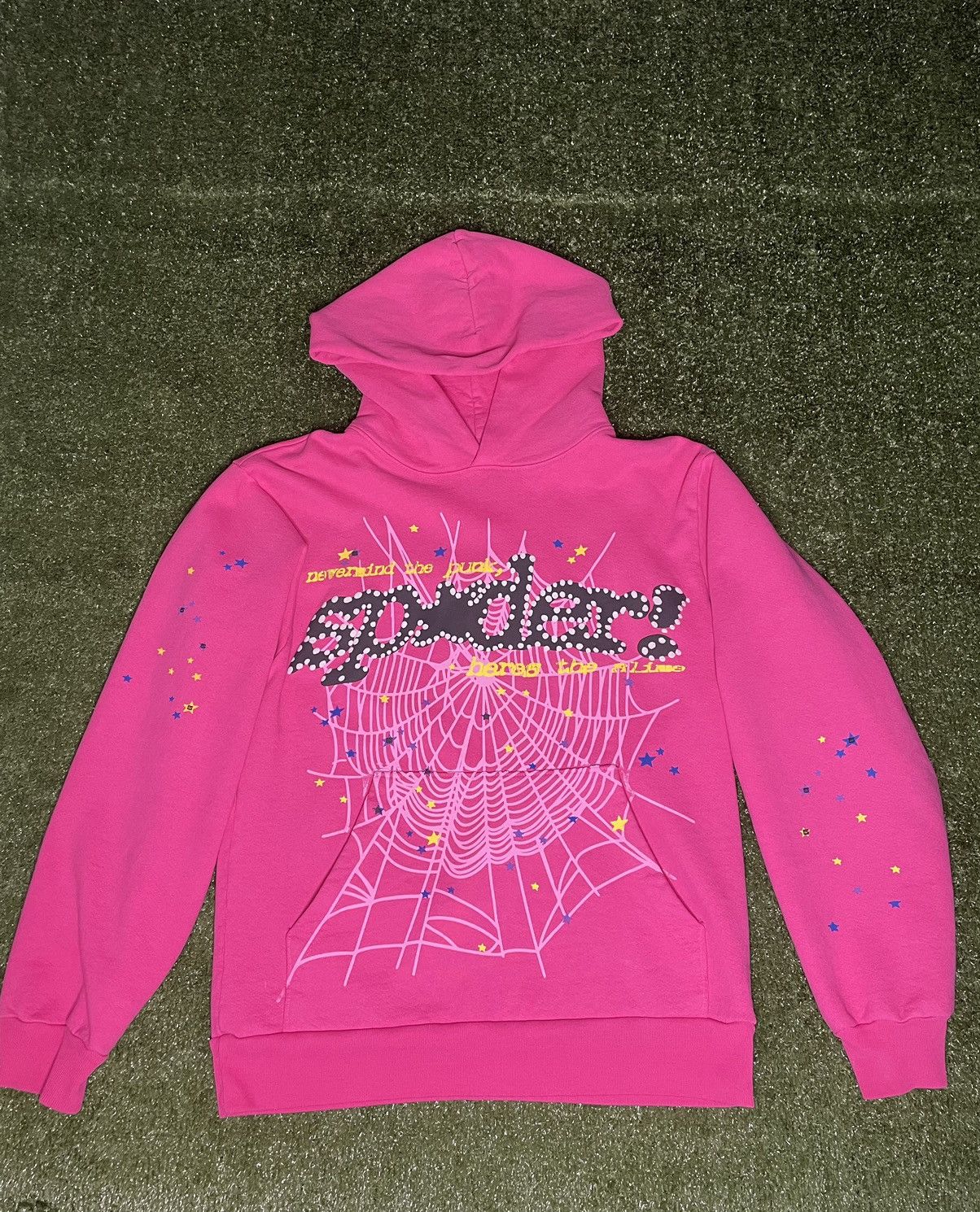 Spider Sp5der Worldwide 'P*NK V2' Hoodie | Grailed