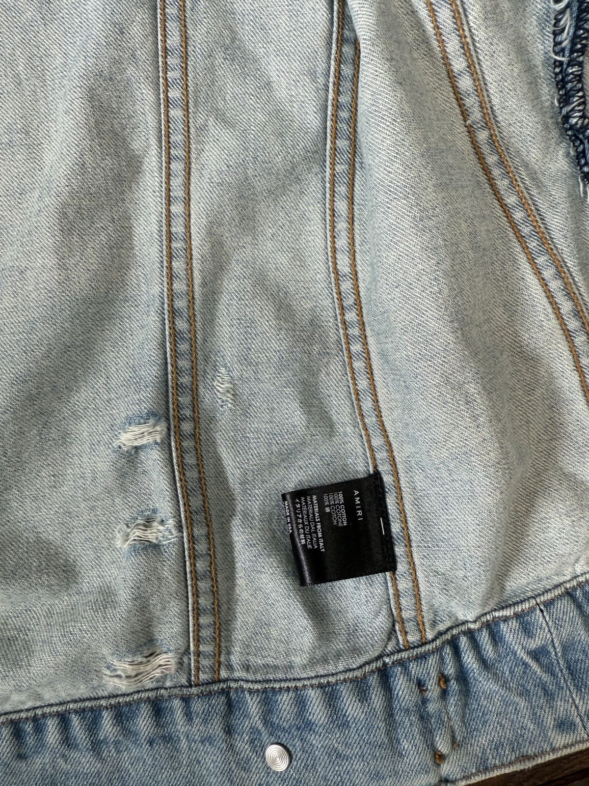Amiri Amiri Coconut Tree Denim jacket Size US L / EU 52-54 / 3 - 5 Thumbnail