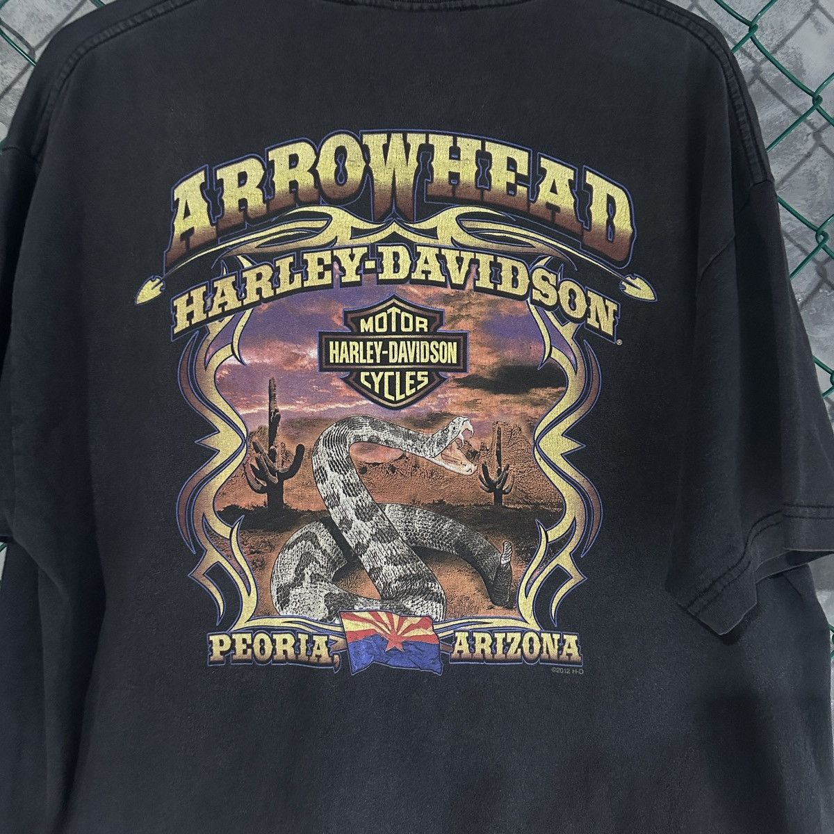Harley Davidson Vintage Harley Davidson T Shirt Mens XL Black Arizona Size US XL / EU 56 / 4 - 9 Thumbnail