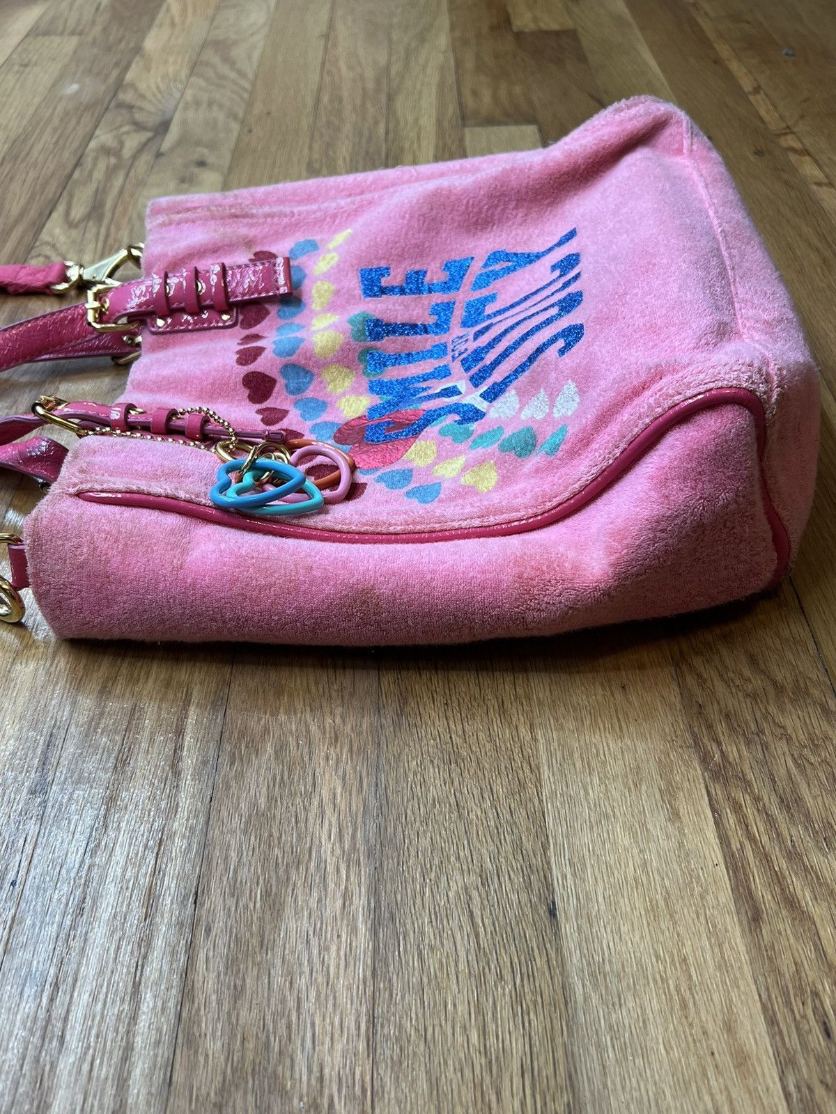 Juicy Couture ON HOLD Juicy Couture Smile For Juicy Pink Terrycloth Bag Size ONE SIZE - 6 Thumbnail