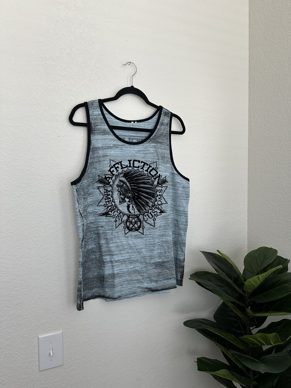 Affliction × Japanese Brand Crazy Affliction Y2K tank top Size Large Grunge Size US L / EU 52-54 / 3 - 4 Thumbnail