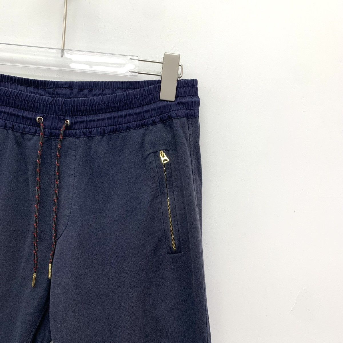 Burberry Burberry Dark Blue Zipper Design Drawstring Pants K26WX Size 24" / US 00 / IT 34 - 3 Thumbnail