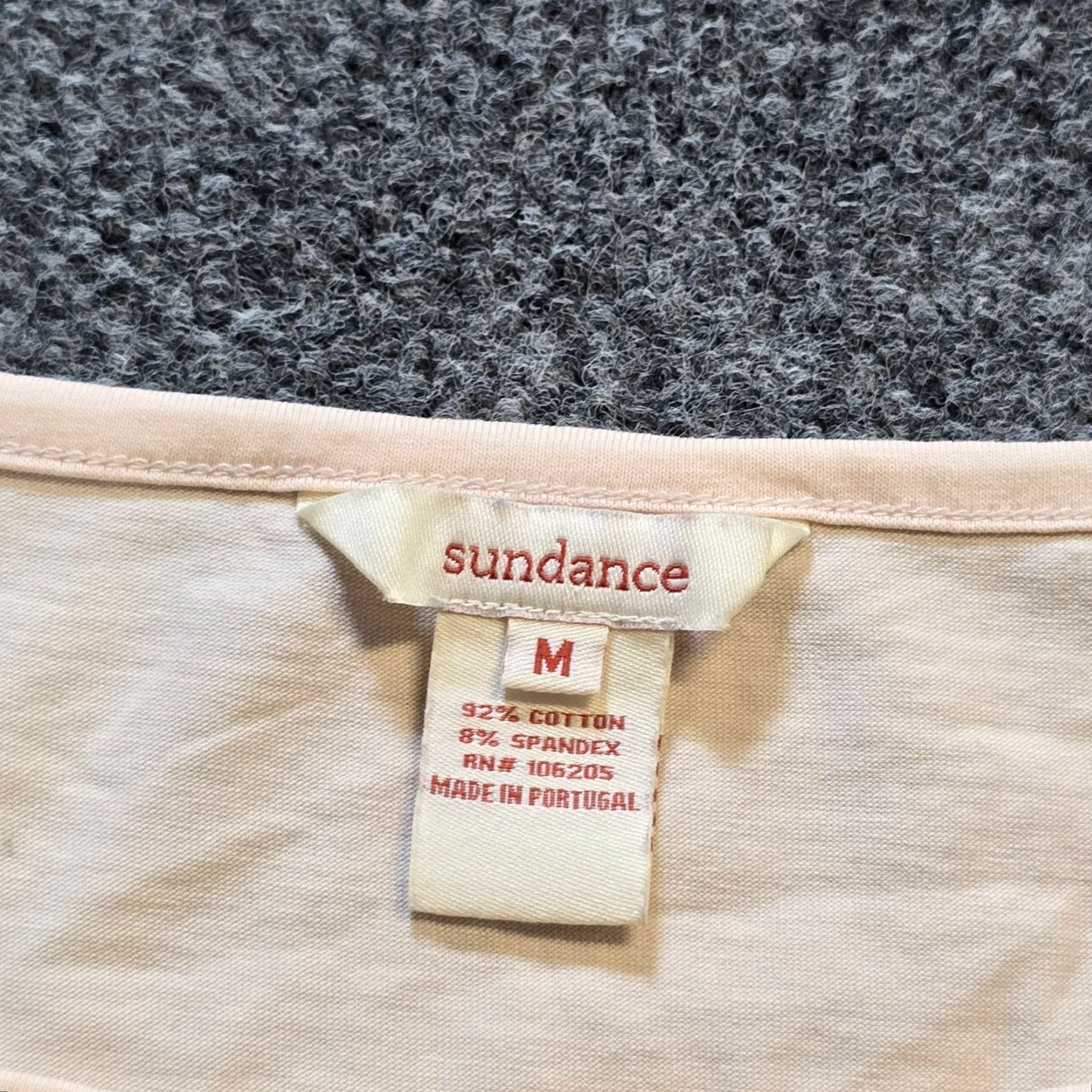 Vintage Sundance Top Womens Medium Beige Cream Ruched Long Sleeve Stretch Capsule Shirt Blouse Casual Womens Size M / US 6-8 / IT 42-44 - 3 Thumbnail