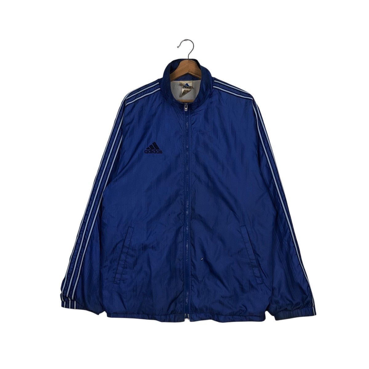 Adidas 📌Vintage Zipper Light Jacket Adidas Striped Size US M / EU 48-50 / 2 - 2 Thumbnail
