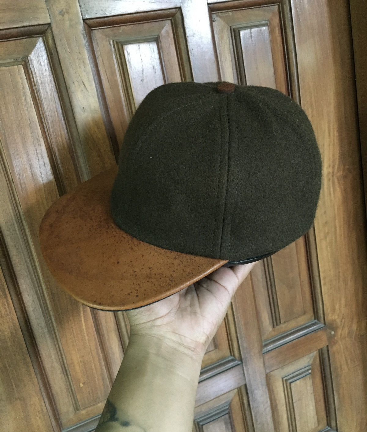 Coach Vintage Coach Wool Leather Caps Size ONE SIZE - 2 Thumbnail
