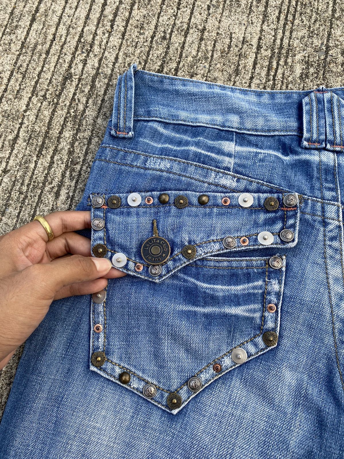 Japanese Brand Rare LOLITA JEANS Flared Bootcut Size US 30 / EU 46 - 11 Thumbnail