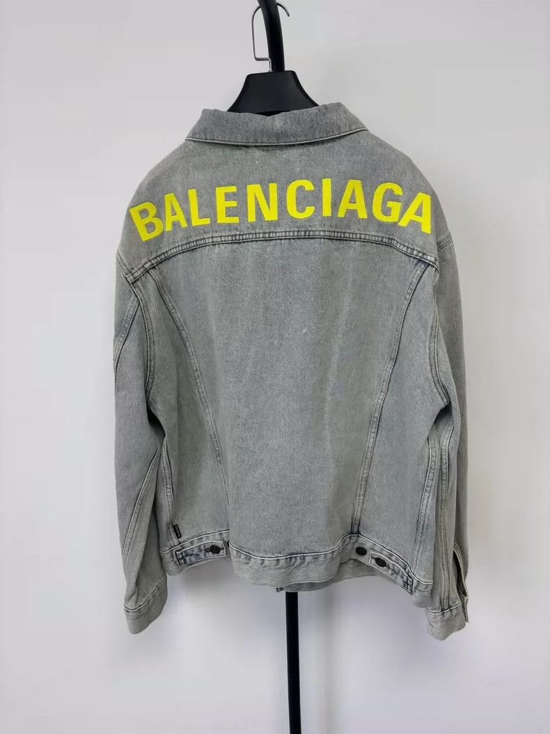 Balenciaga Balenciaga Embroidered Logo Denim Jacket - dmc Size US XL / EU 56 / 4 - 1 Thumbnail