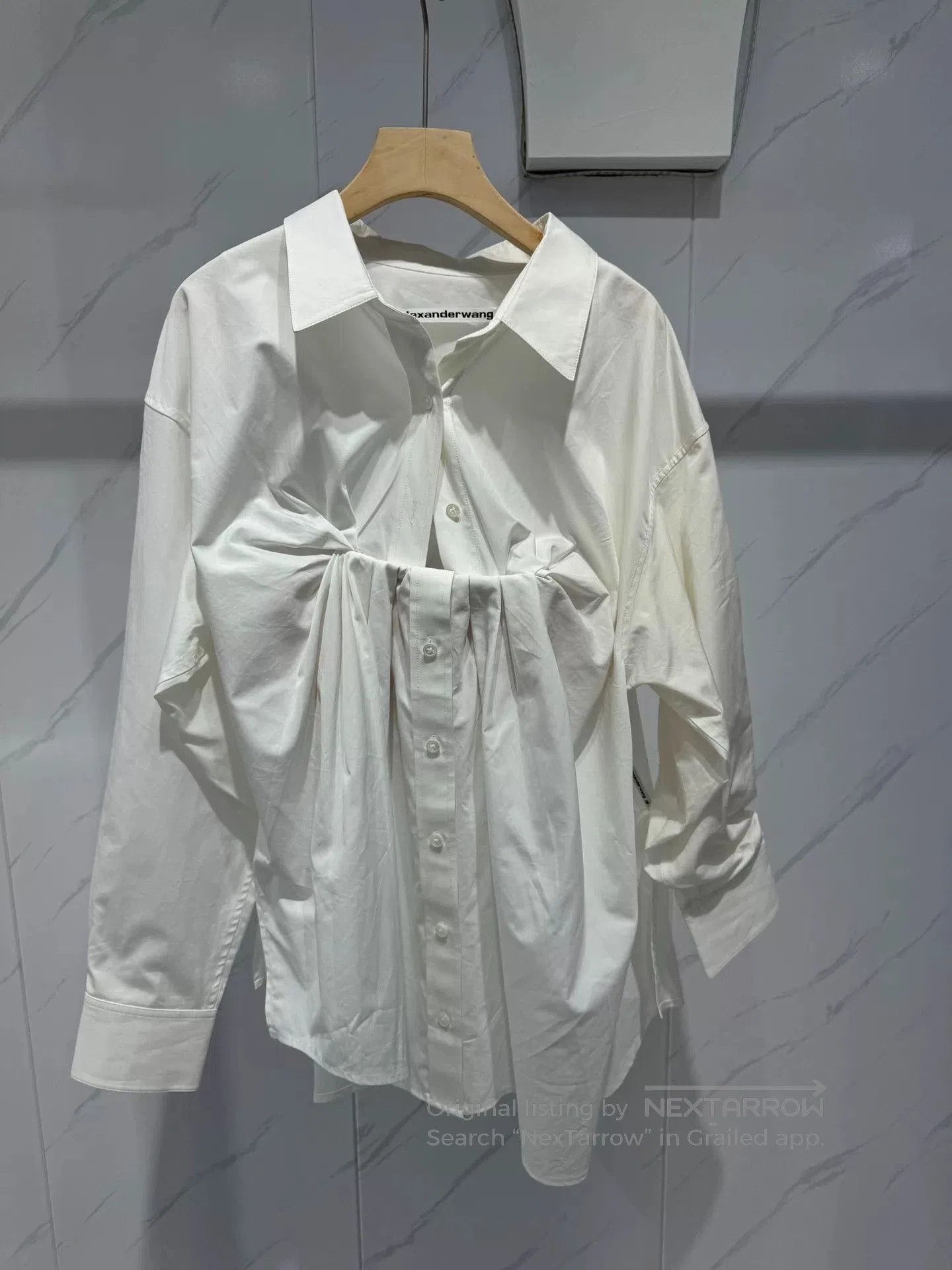 Alexander Wang Alexander Wang Asymmetric White Shirt. Size XS / US 0-2 / IT 36-38 - 6 Thumbnail