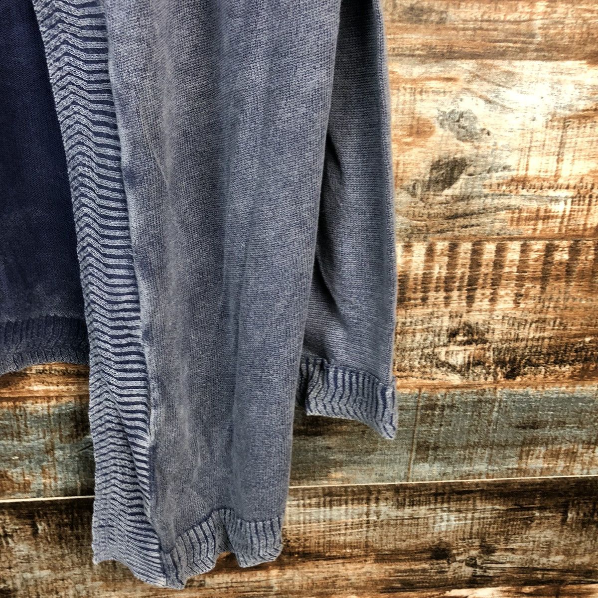 Faded Glory × Homespun Knitwear × Japanese Brand DL Growth By Gril faded Hoodie cardigan Knitwear #C602 Size US L / EU 52-54 / 3 - 8 Thumbnail