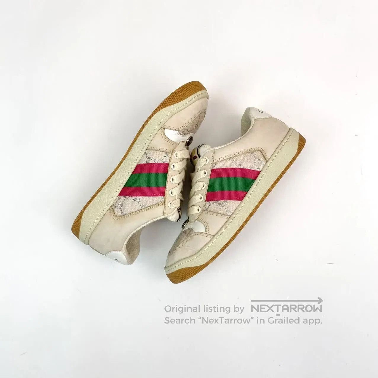 Gucci Guicci White-tailed dirty shoes| Size US 5 / IT 35 - 3 Thumbnail