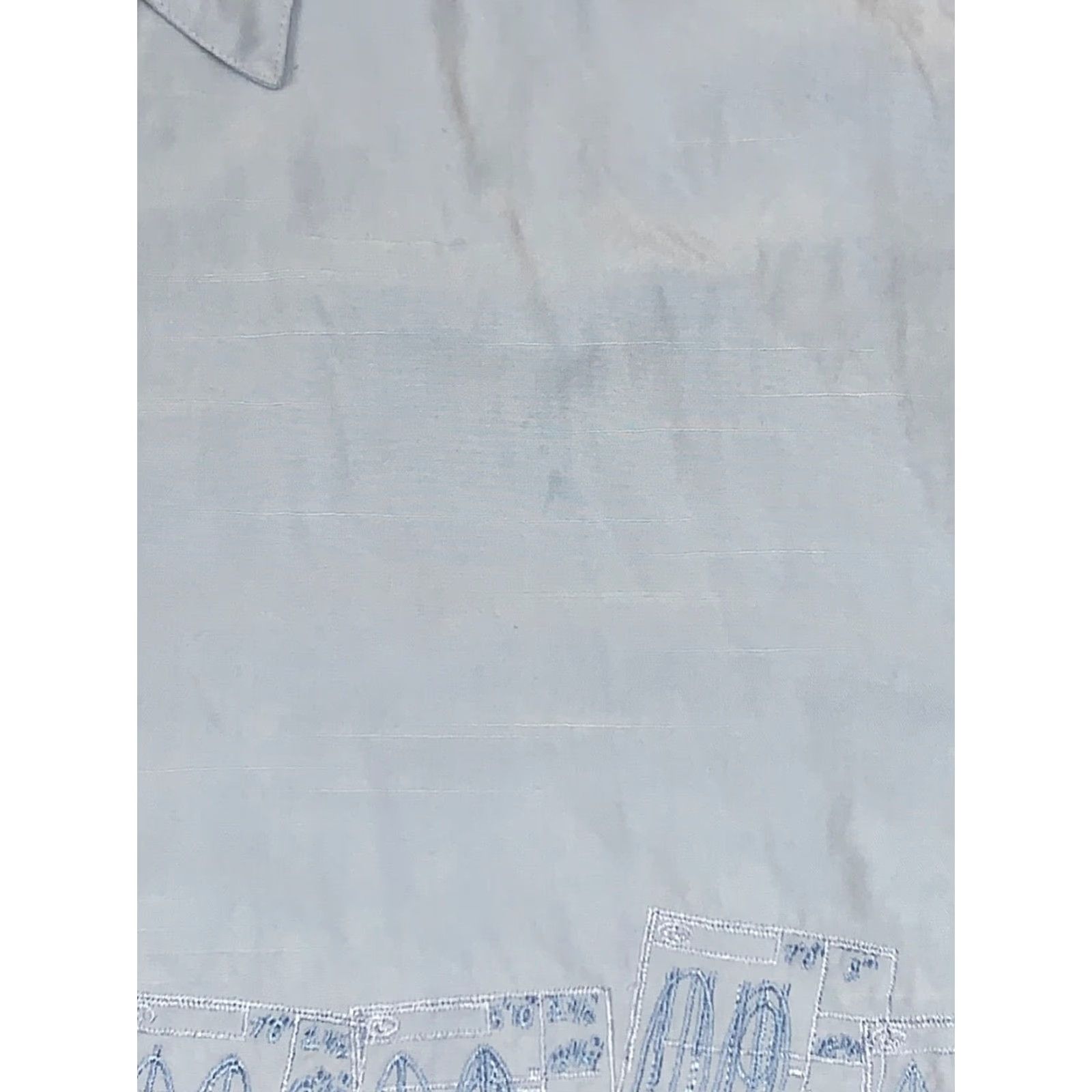 Quiksilver Quiksilver Button-Up Shirt L Men Blue Floral Short Sleeve Casual Size US 33 - 5 Thumbnail
