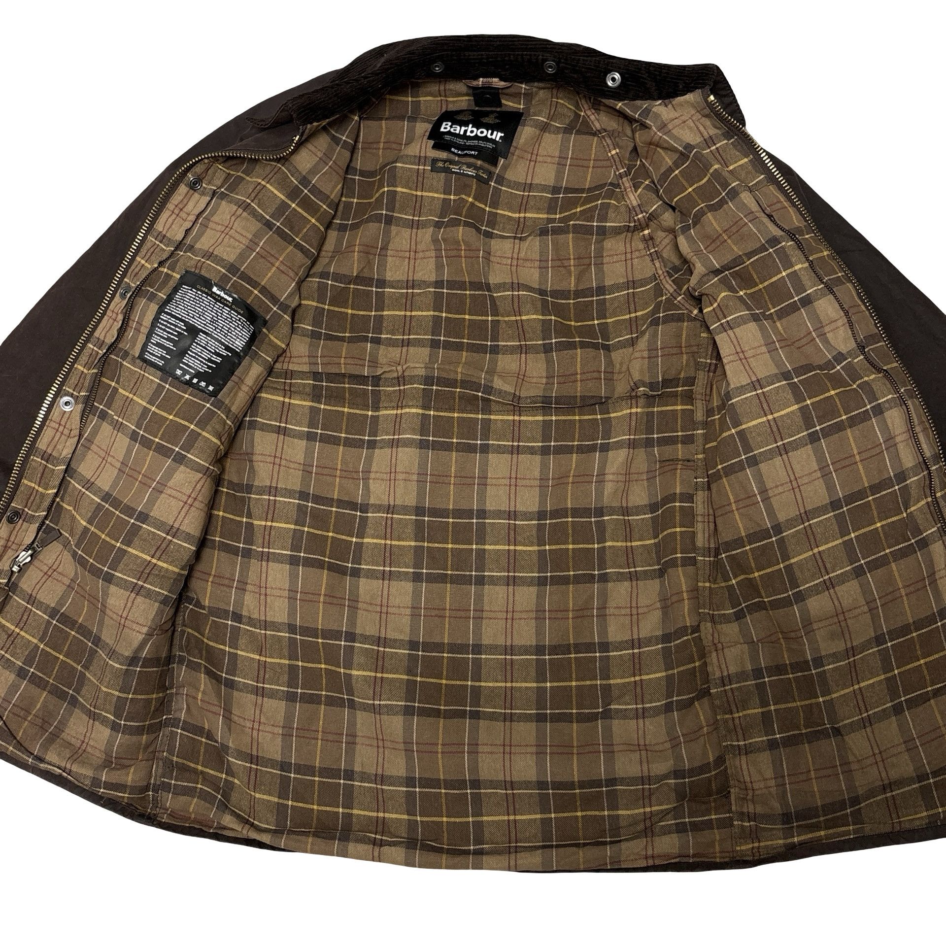 Barbour Barbour Beaufort Wax Jacket Made In England Tartan Lined Size US S / EU 44-46 / 1 - 2 Thumbnail