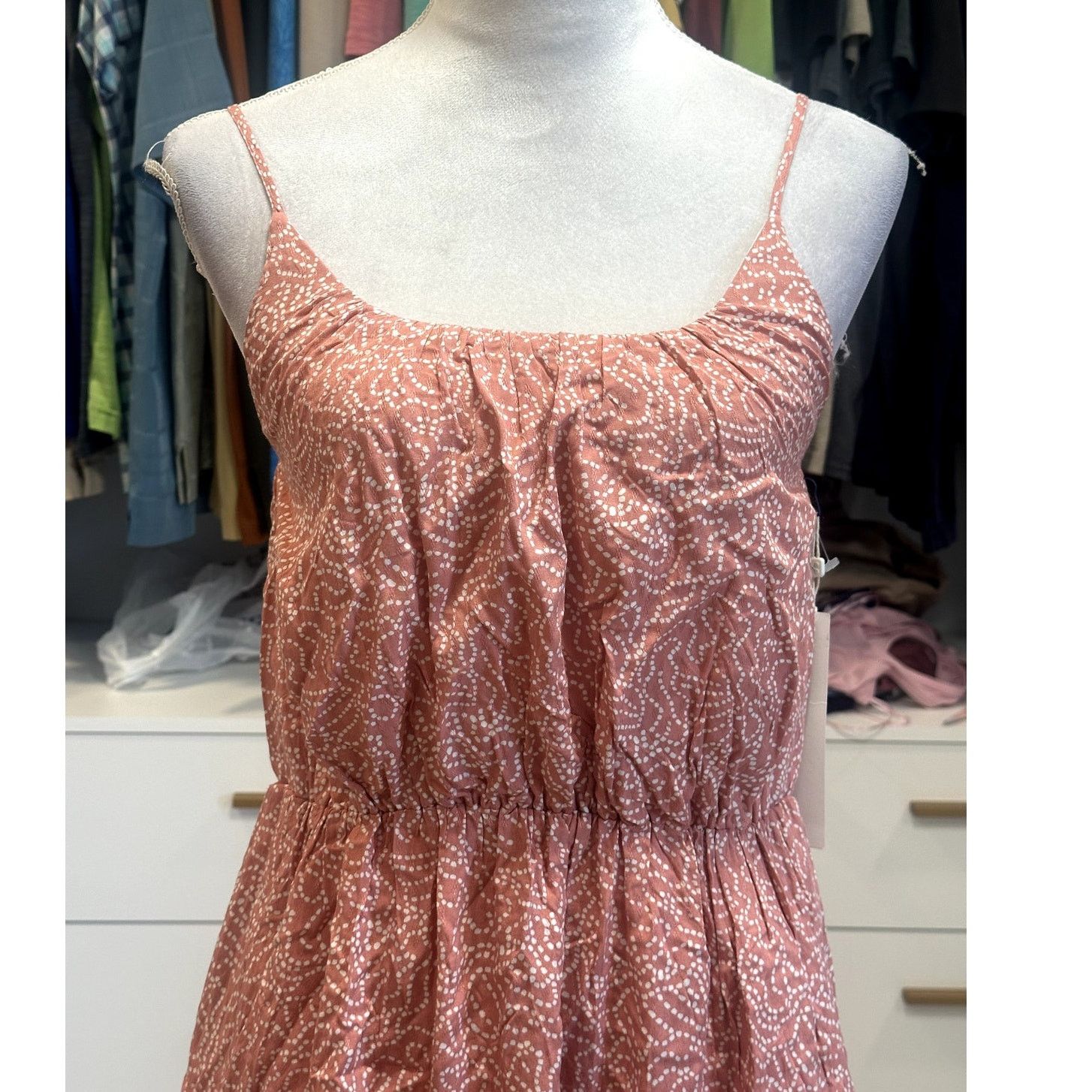 Other Caslon NWT XXS Coral Pink Sleeveless Midi Dress Boho Flowy Size XXS / US 00 / IT 34 - 2 Thumbnail