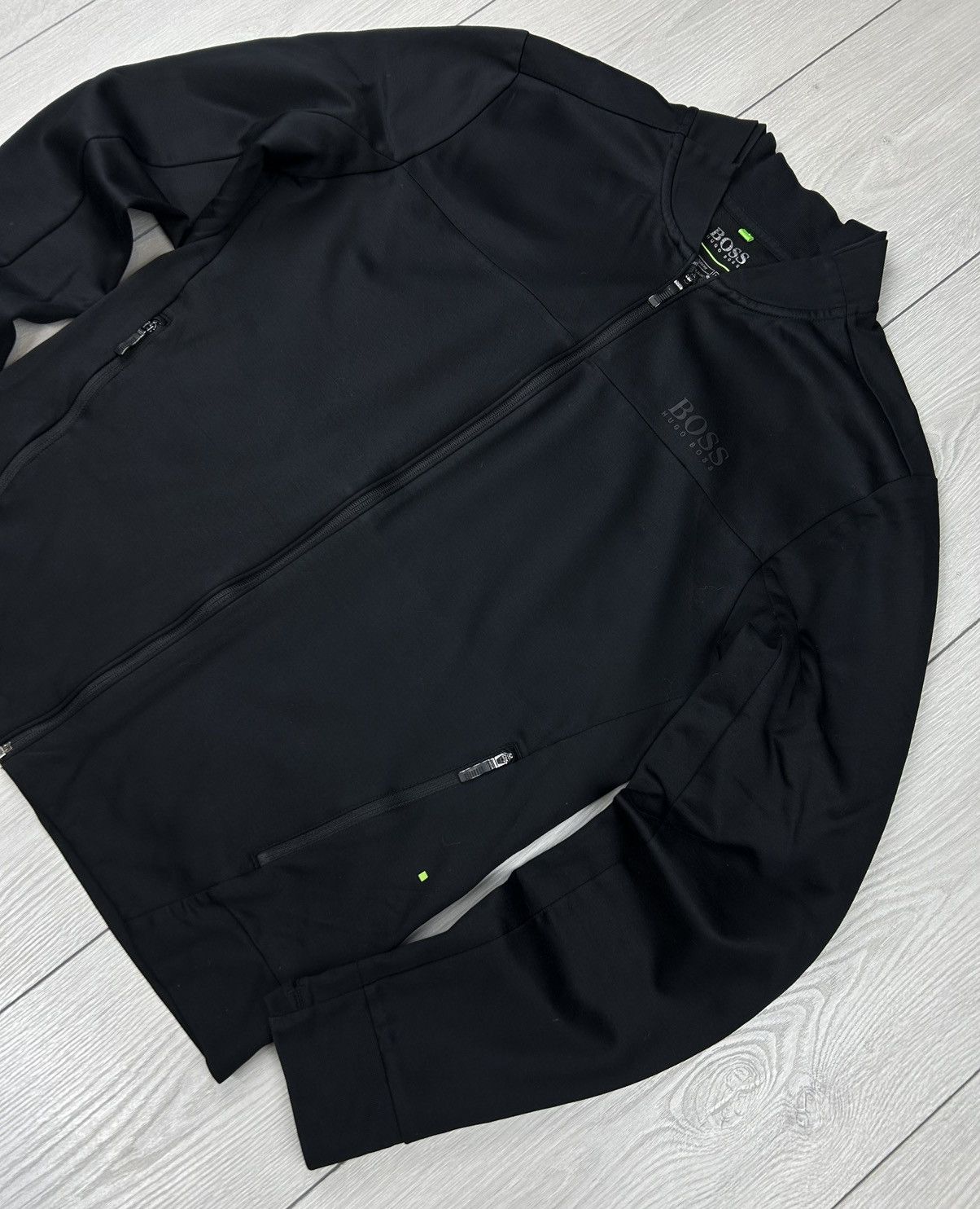 Hugo Boss Hugo Boss Zip Light Track Jacket Black Size S - M Size US M / EU 48-50 / 2 - 2 Thumbnail