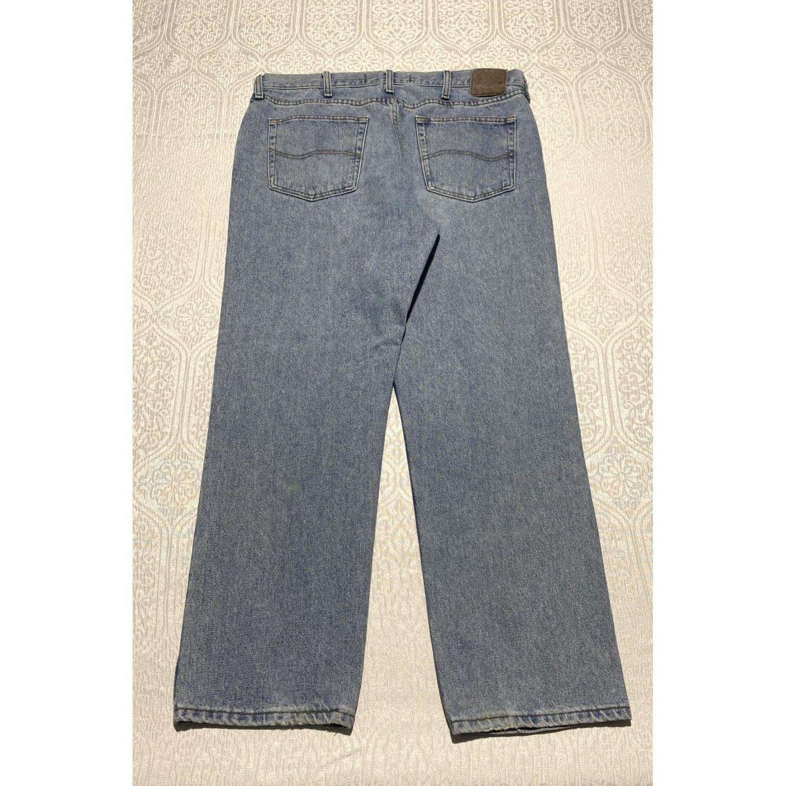 Lee Lee Jeans Mens Regular Fit Straight Leg Denim Casual Pants 36x30 Blue 5-Pocket Logo Classic Slim? (Correction: keep accurate) Size US 36 / EU 52 - 3 Thumbnail