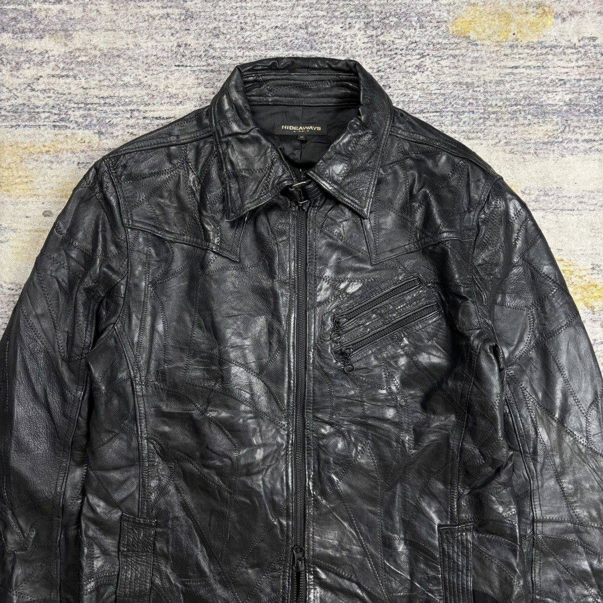 Tornado Mart Hideaways Nicole patchwork riders leather jacket vkei style Size US M / EU 48-50 / 2 - 3 Thumbnail