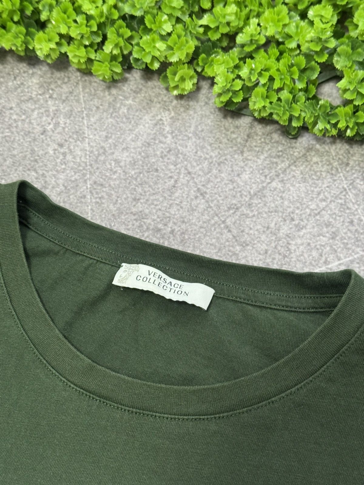 Versace Versace Collection Green T Shirt Designer Size US L / EU 52-54 / 3 - 2 Thumbnail
