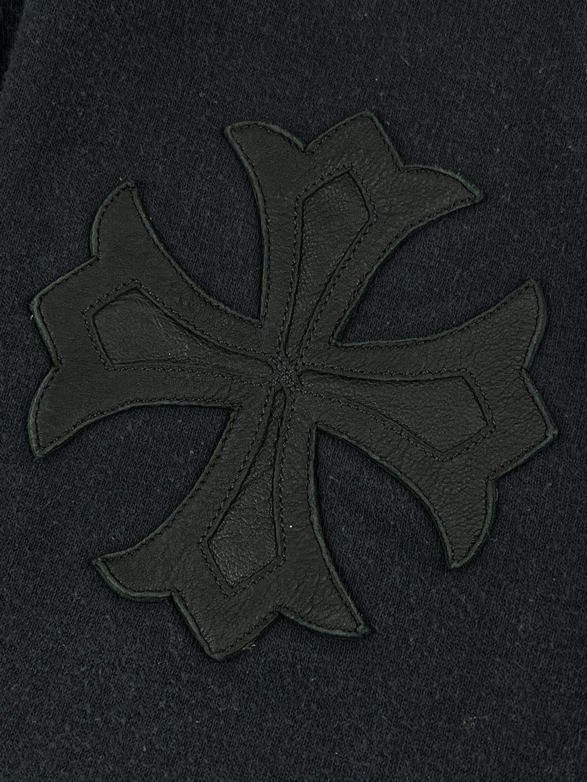Chrome Hearts Chrome Hearts Triple Cross Plus Sleeve Patch Leather Hoodie Size US M / EU 48-50 / 2 - 8 Thumbnail